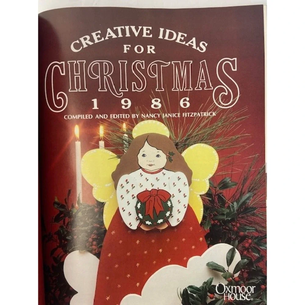 Vintage Creative Ideas for Christmas 1986 Oxmoor House Hardcover Book Recipes
